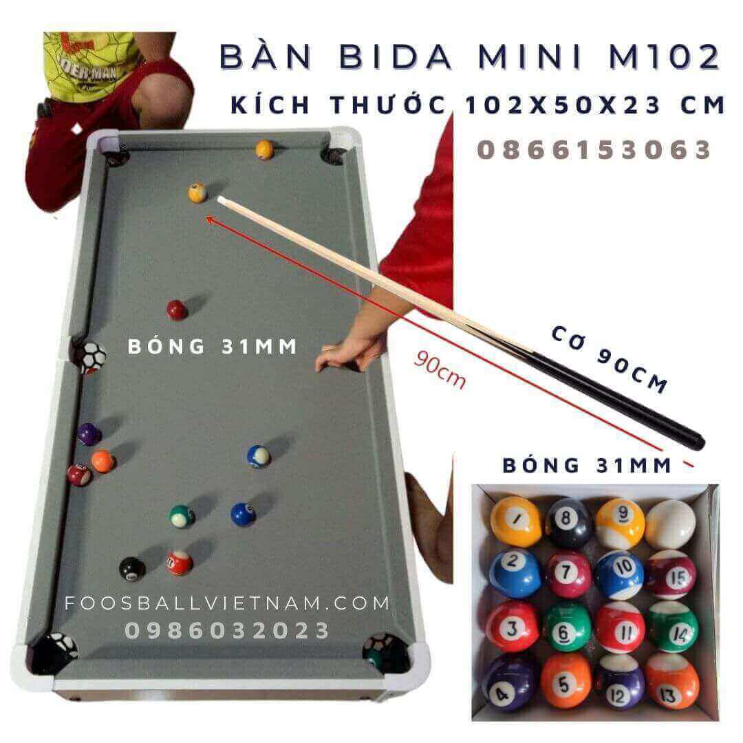 Bàn bi-a bida billiard mini M102