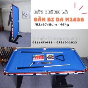 Bàn bi-a bida billiard mini M183A & M183B Kích thước 183x92x78cm - 46kg