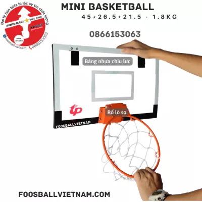 Bảng bóng rổ basketball mini gắn tường 