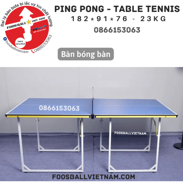 Bàn bóng bàn - Ping pong - table tennis 182*91*76 - 23kg