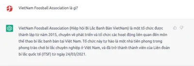 chatgpt nói về foosballvietnam