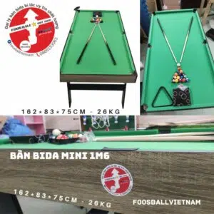 Bàn Bida / Bi-A Mini 1m6 Chân Gấp Gọn Cho Gia đình Và Nhà Văn Phòng ...