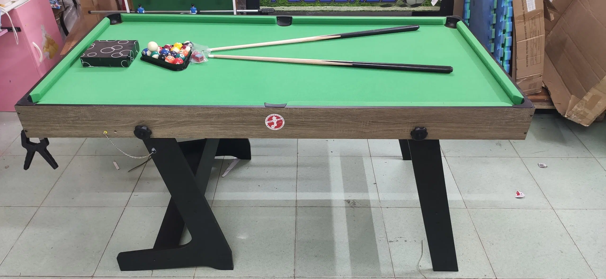 ban bida mini 1m6 chân gấp gọn