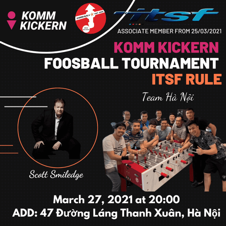 Giải đấu bi lắc DYP Komm Kickern Foosball 27/3/2021